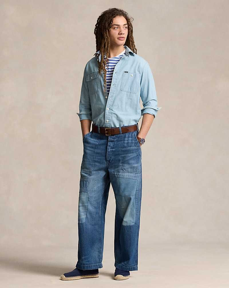 Jeans Ralph Lauren Relaxed Fit Distressed Hombre Backstay | JVKUEMY-90 - vista 1