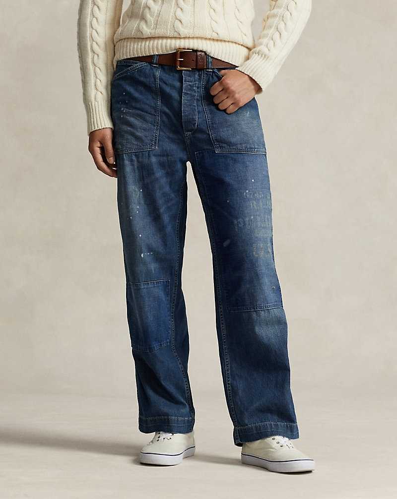 Jeans Ralph Lauren Relaxed Fit Distressed Hombre Stonington | TNRPCHY-26 - vista 3