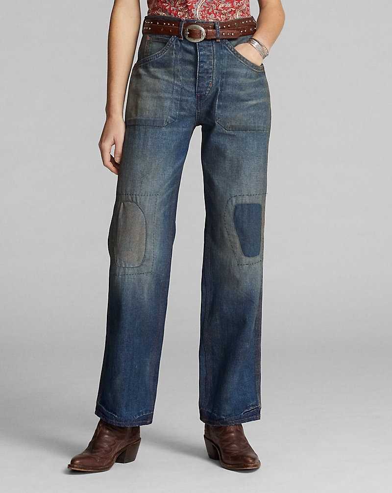 Jeans Ralph Lauren Repaired Buckle-Back Ashthorn Mujer Azules | MREPQXH-19 - vista 3