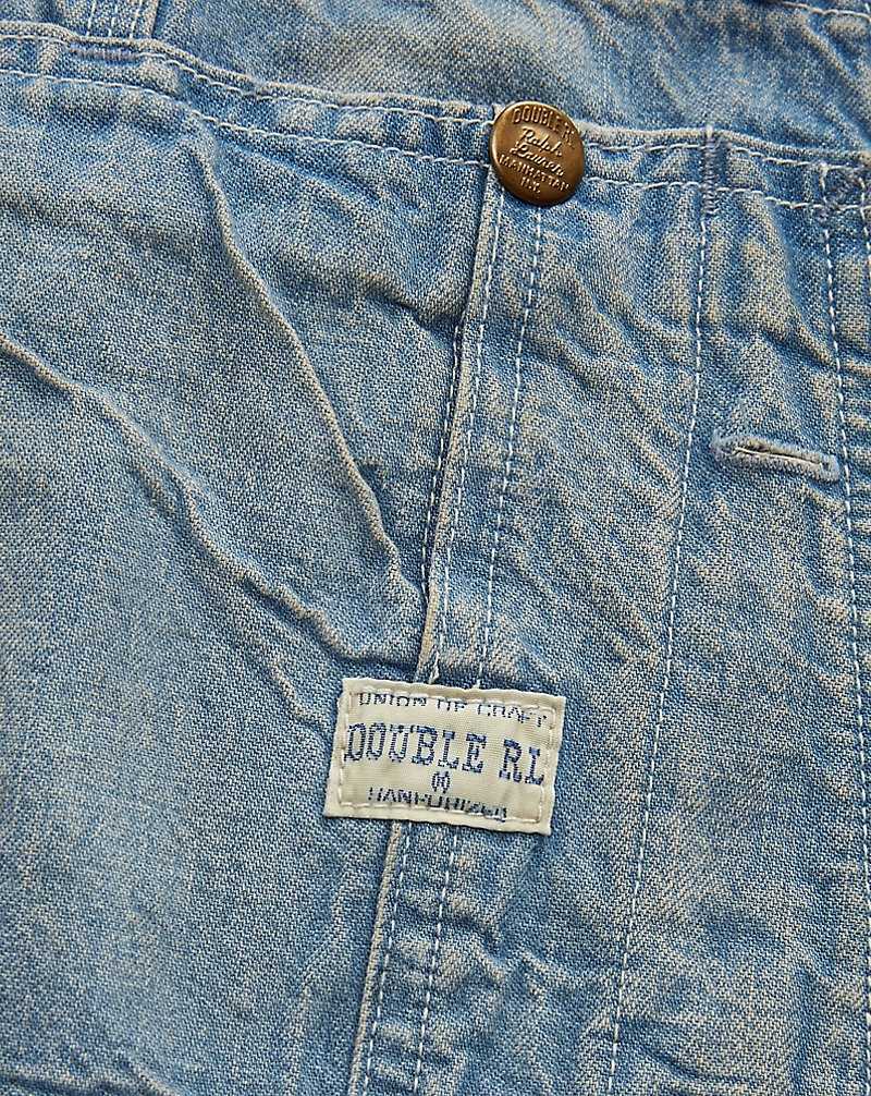 Jeans Ralph Lauren Repaired Indigo Denim Overall Hombre Azules Azules | UJPZEBW-89 - vista 4
