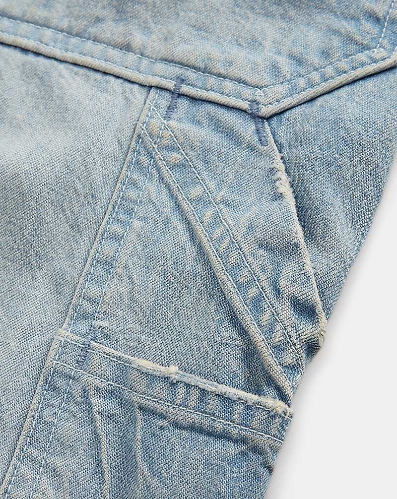 Jeans Ralph Lauren Repaired Indigo Denim Overall Hombre Azules Azules | UJPZEBW-89 - vista 5