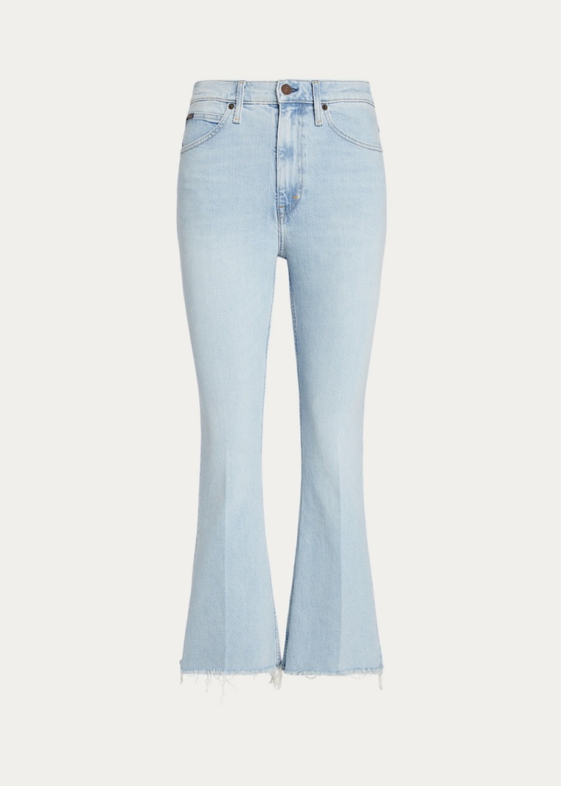 Jeans Sharona Crop Flare Mujer Azules | TVJQ07254 - vista 4
