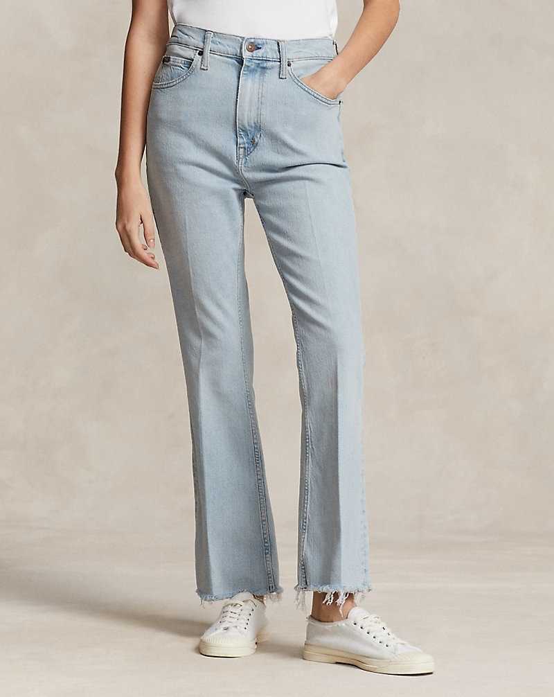 Jeans Ralph Lauren Sharona Flare Crop Mujer Azules | EDSHBZC-98 - vista 3