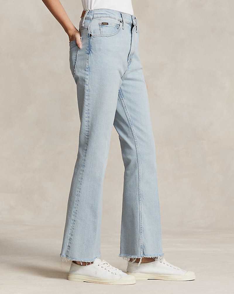 Jeans Ralph Lauren Sharona Flare Crop Mujer Azules | EDSHBZC-98 - vista 4