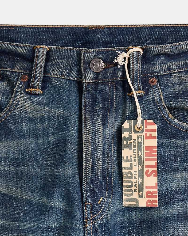 Jeans Ralph Lauren Slim Fit Belgrade Hombre Azules | XONIMLW-03 - vista 3