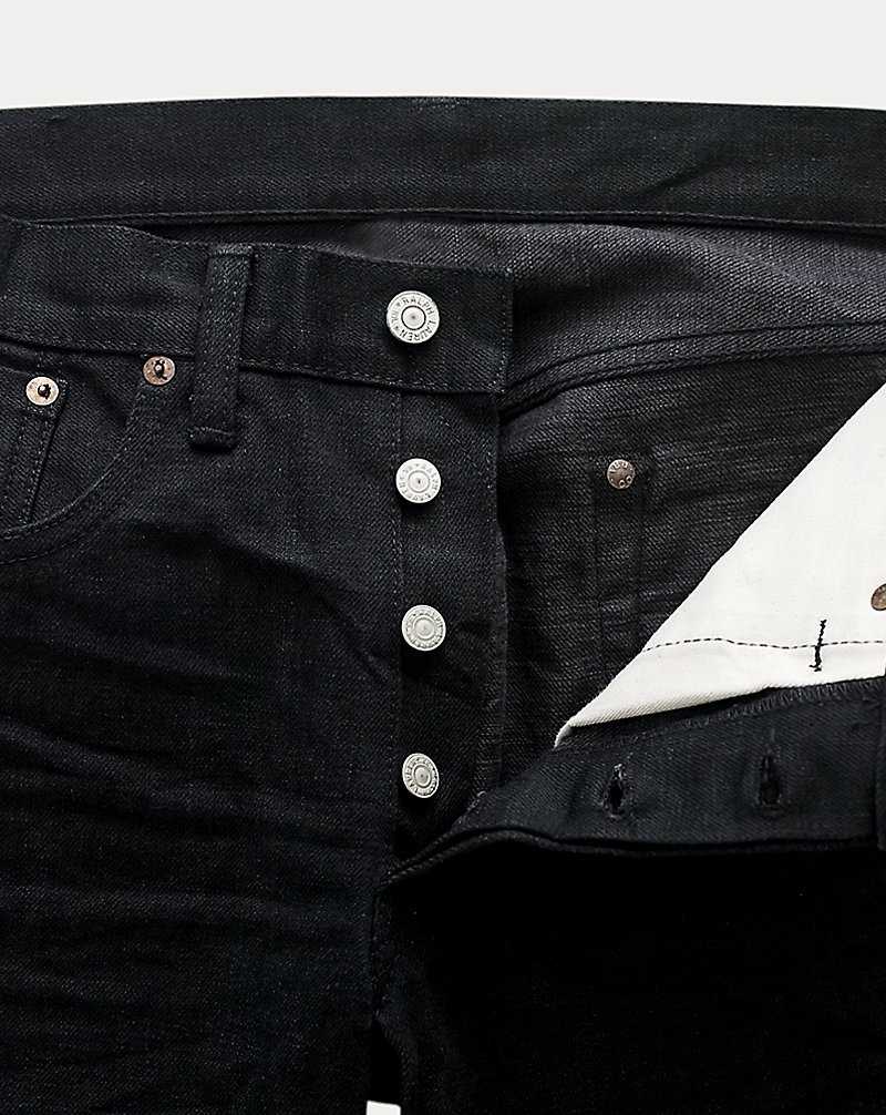 Jeans Ralph Lauren Slim Fit Black Selvedge Hombre Negros | UNHSVYZ-23 - vista 3