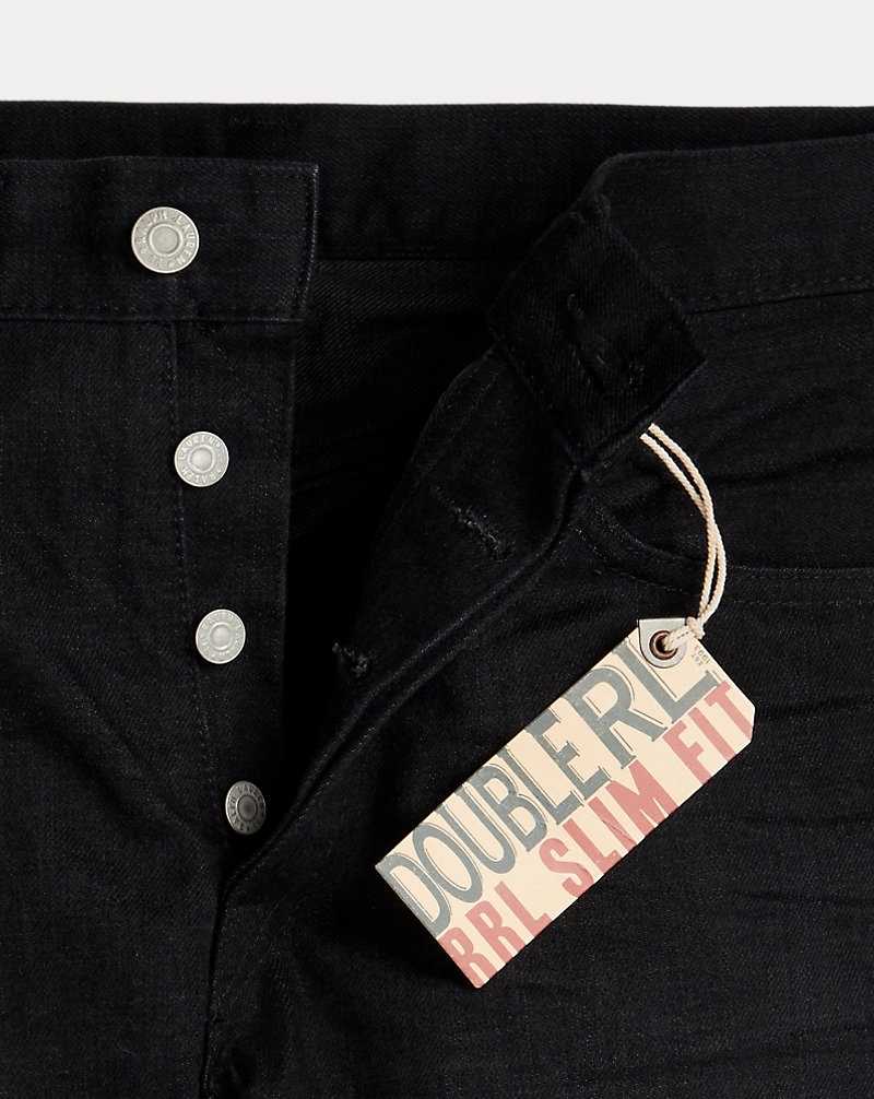 Jeans Ralph Lauren Slim Fit Black Selvedge Hombre Negros | UNHSVYZ-23 - vista 4