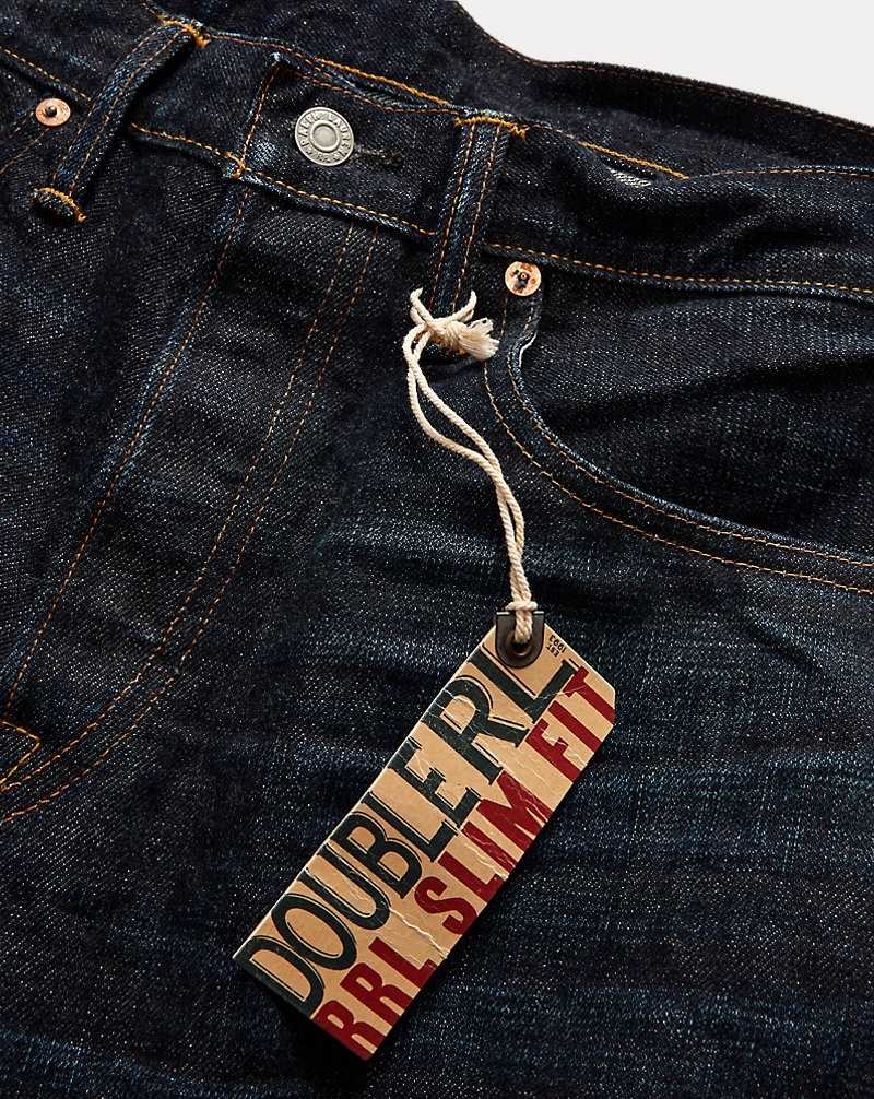 Jeans Ralph Lauren Slim Fit Bristow Selvedge Hombre Azules | HRFWXQI-89 - vista 3