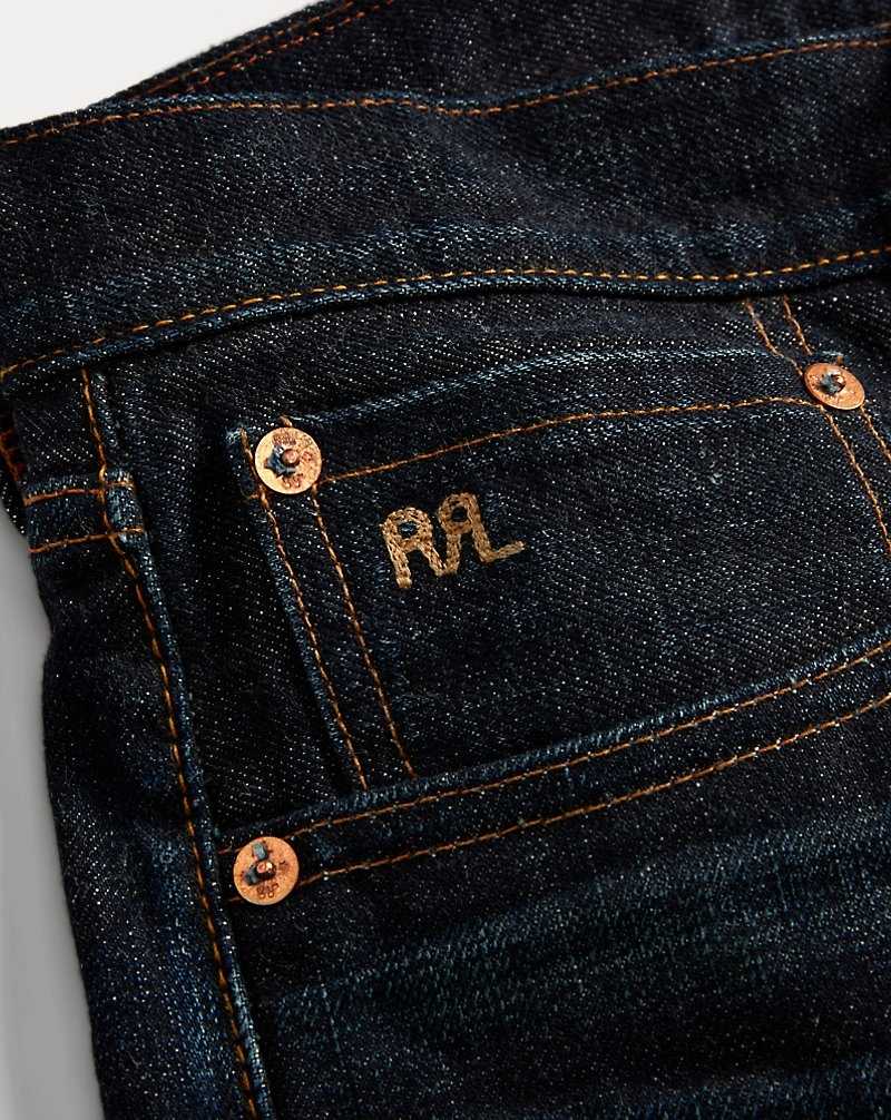 Jeans Ralph Lauren Slim Fit Bristow Selvedge Hombre Azules | HRFWXQI-89 - vista 4
