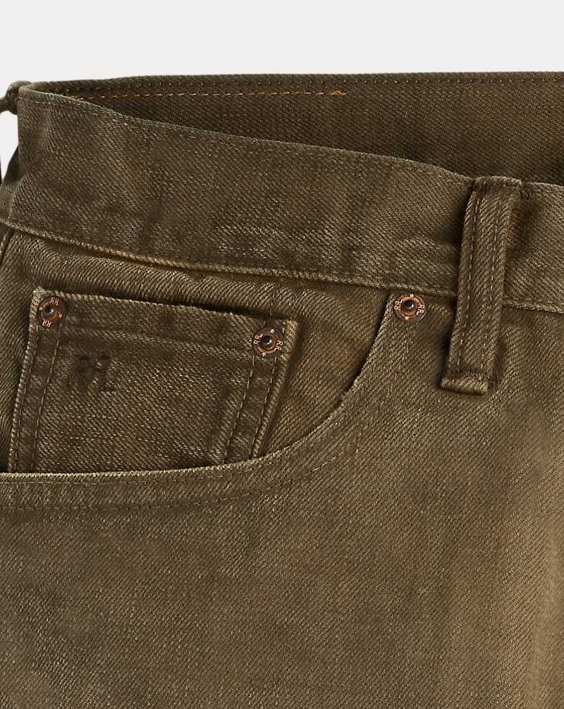 Jeans Ralph Lauren Slim Fit Distressed Brown Hombre Marrom Azules | UWEYFZG-34 - vista 4