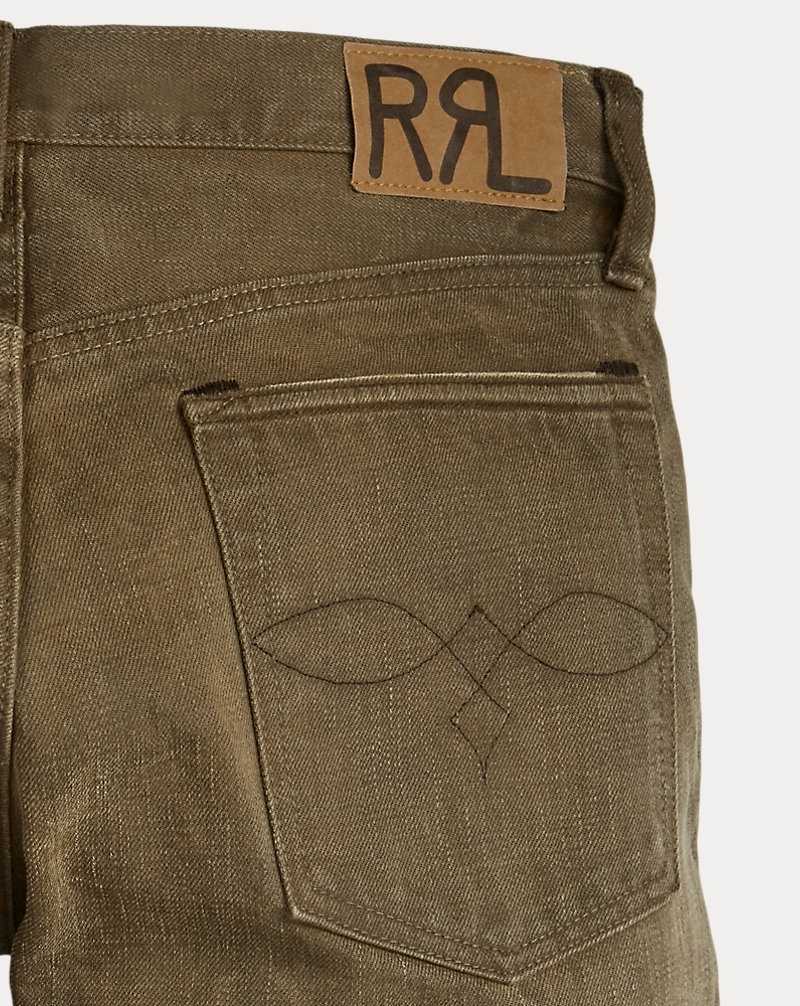 Jeans Ralph Lauren Slim Fit Distressed Brown Hombre Marrom Azules | UWEYFZG-34 - vista 5
