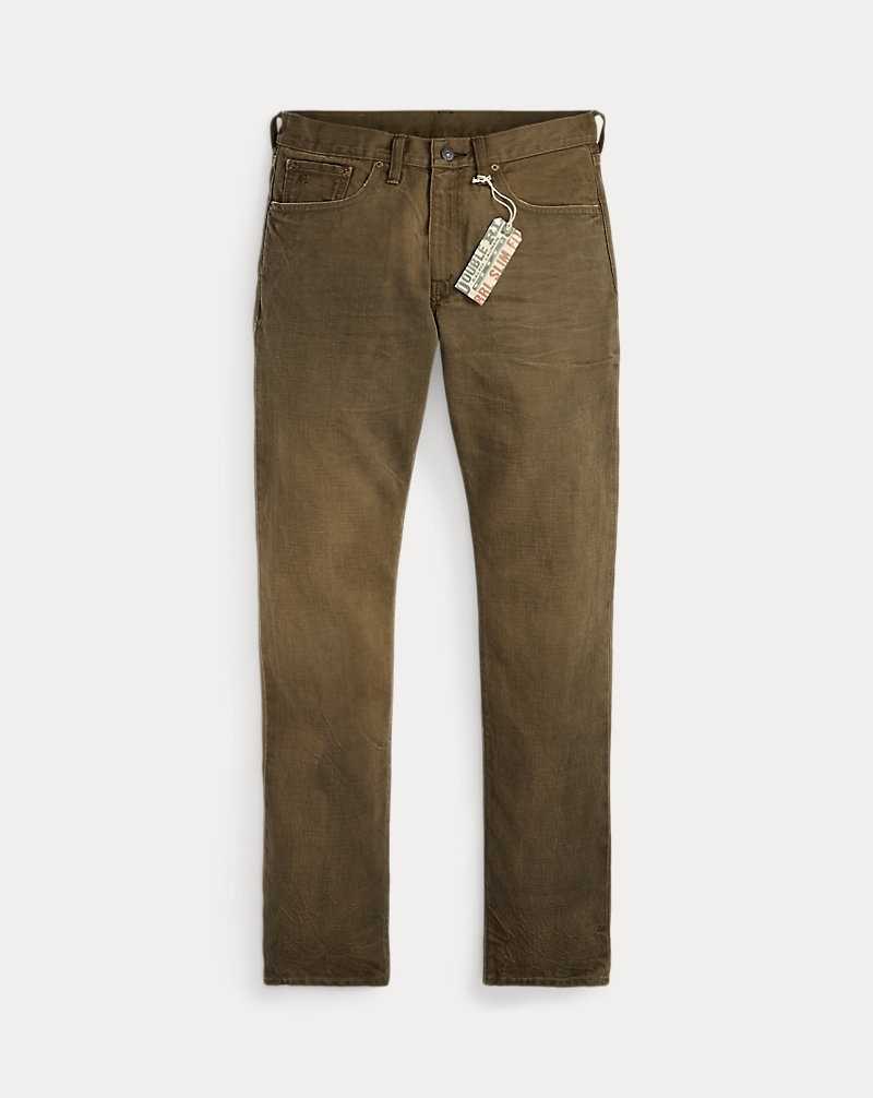 Jeans Ralph Lauren Slim Fit Distressed Brown Hombre Marrom Azules | UWEYFZG-34 - vista 1