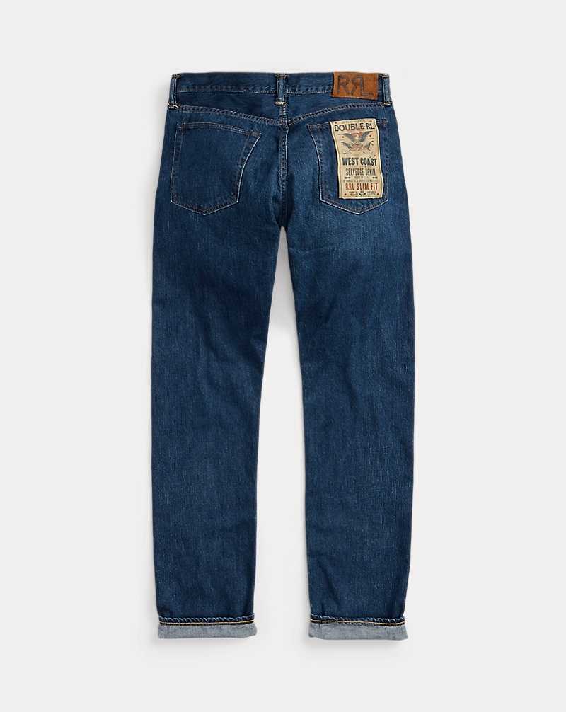 Jeans Ralph Lauren Slim Fit Eastridge Selvedge Hombre Azules | XUCYMGJ-53 - vista 2