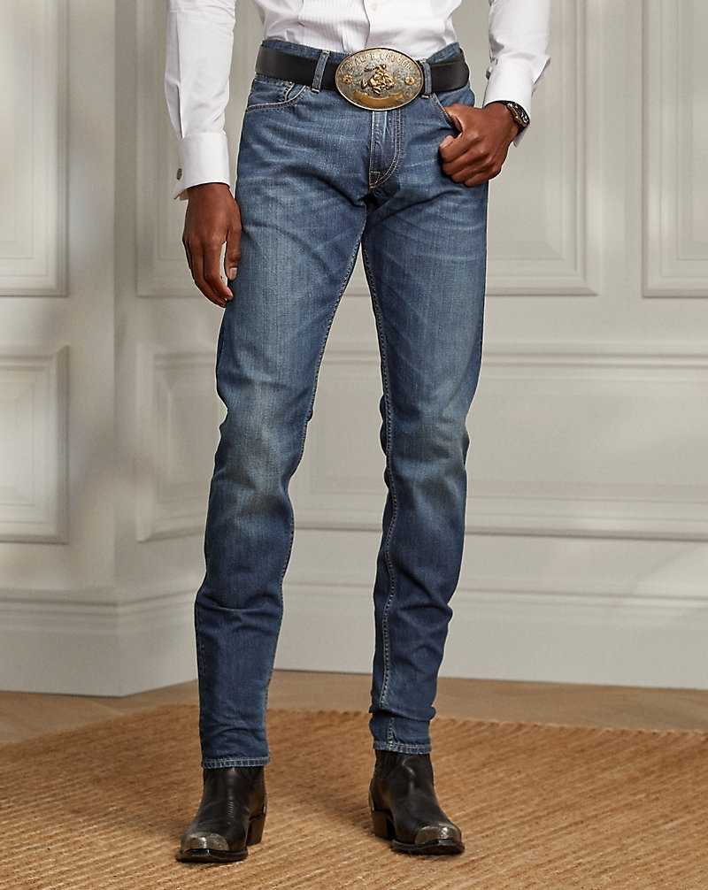 Jeans Ralph Lauren Slim Fit Hombre Azules | FZVQAHM-40 - vista 3