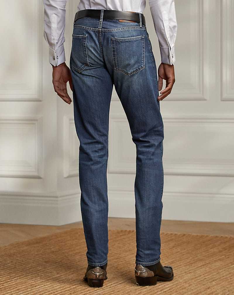 Jeans Ralph Lauren Slim Fit Hombre Azules | FZVQAHM-40 - vista 4