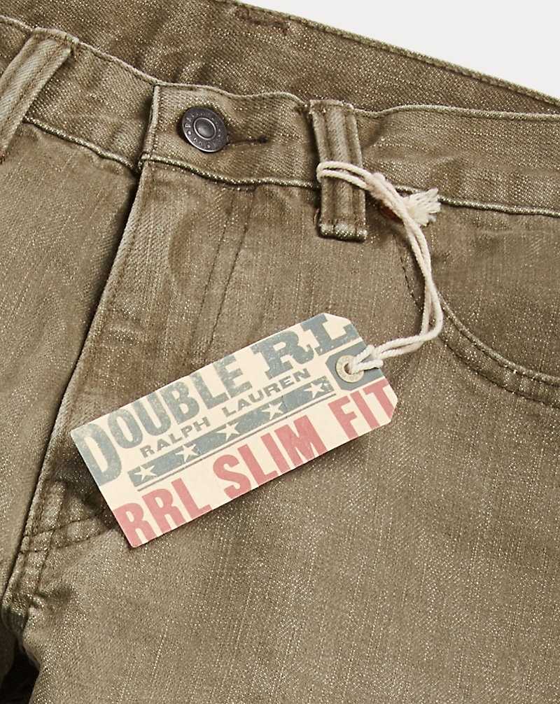Jeans Ralph Lauren Slim Fit Olive Hombre Verde Oliva | RHYOWGX-13 - vista 3