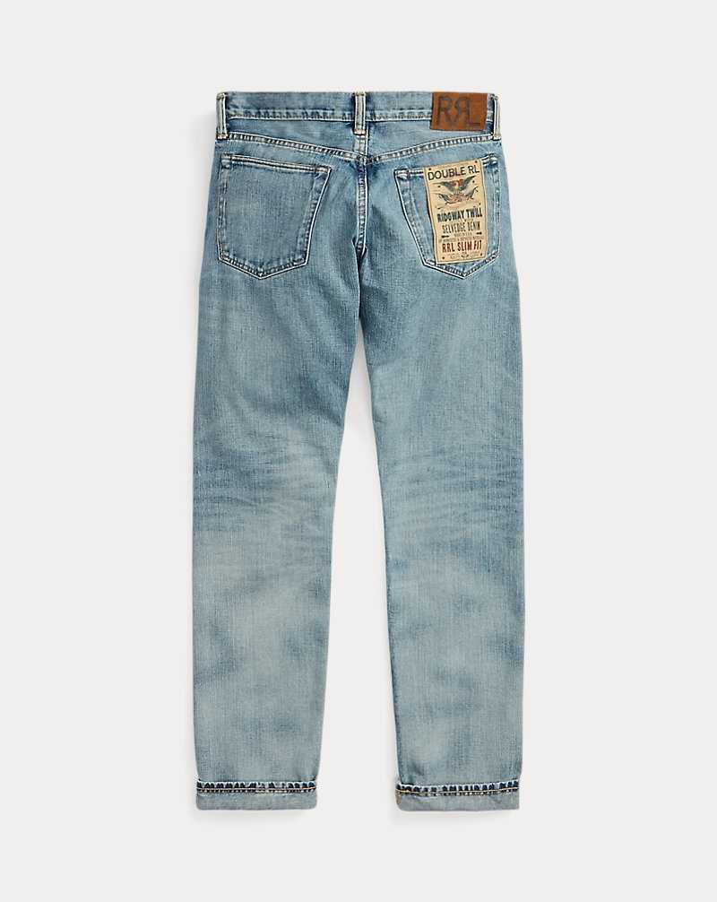 Jeans Ralph Lauren Slim Fit Otisfield Selvedge Hombre Azules | JEKOGBY-64 - vista 2