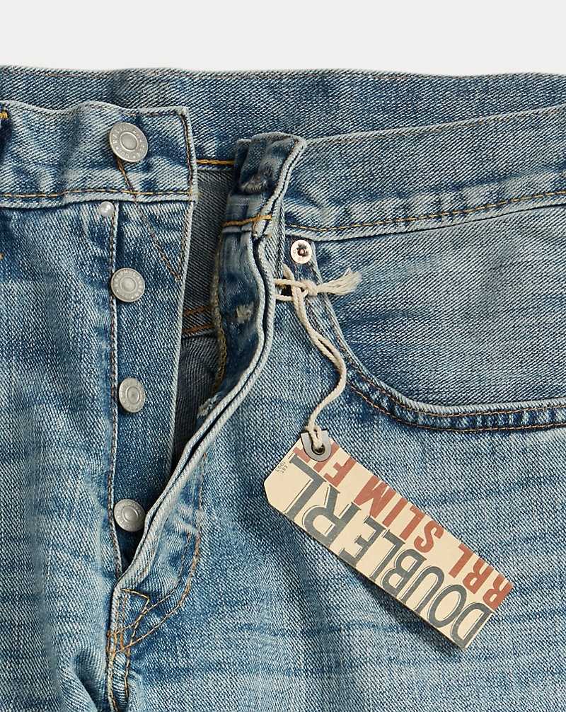 Jeans Ralph Lauren Slim Fit Otisfield Selvedge Hombre Azules | JEKOGBY-64 - vista 3