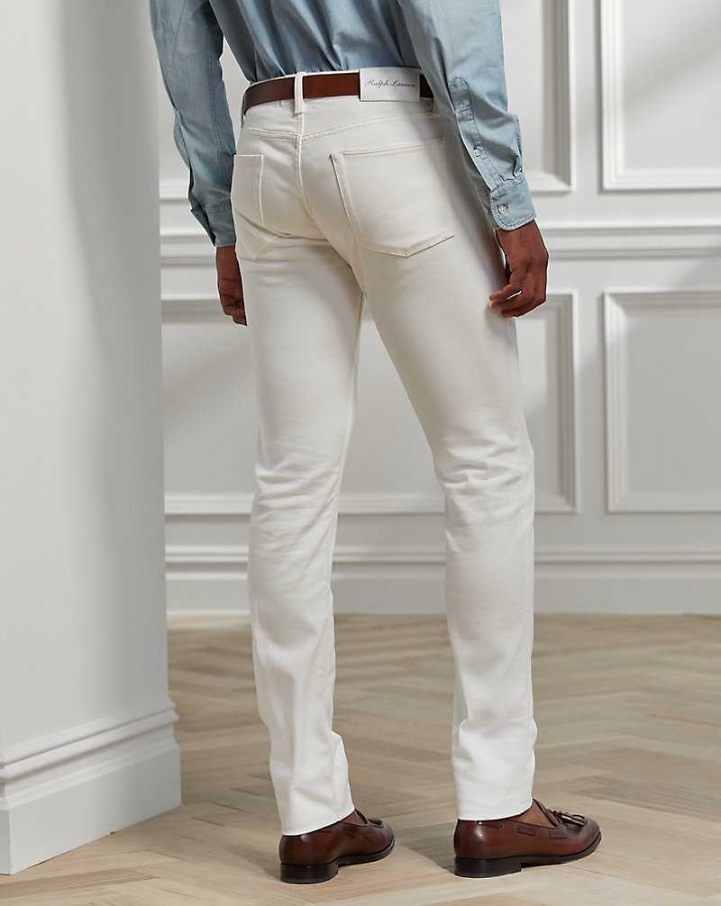 Jeans Ralph Lauren Slim Fit Stretch Hombre Blancos | BENTHVZ-83 - vista 4