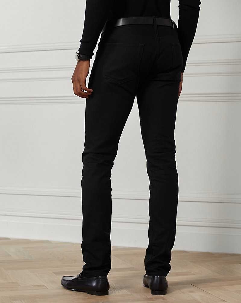 Jeans Ralph Lauren Slim Fit Stretch Hombre Negros | IAUTRZN-95 - vista 4