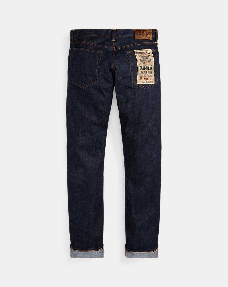 Jeans Ralph Lauren Slim-Fit Rinse Selvedge Hombre Rinse | AZWIDNH-21 - vista 2