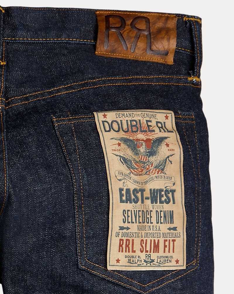 Jeans Ralph Lauren Slim-Fit Rinse Selvedge Hombre Rinse | AZWIDNH-21 - vista 5
