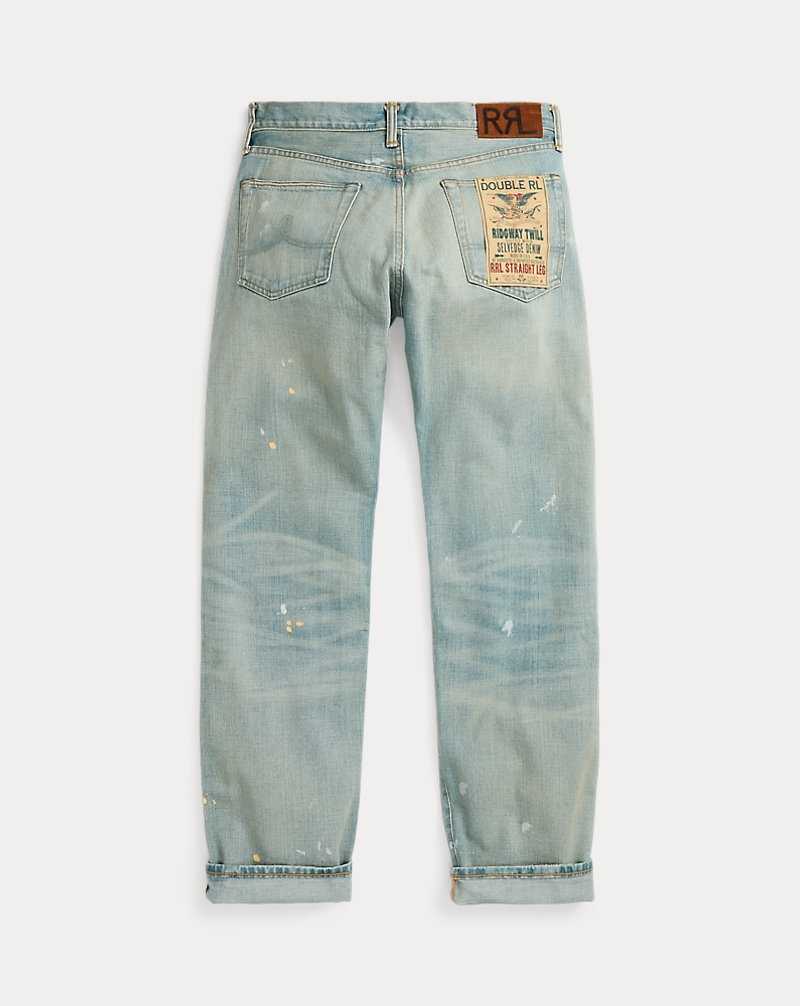Jeans Ralph Lauren Straight Fit Camden Selvedge Hombre Azules | QXNBLZW-76 - vista 2