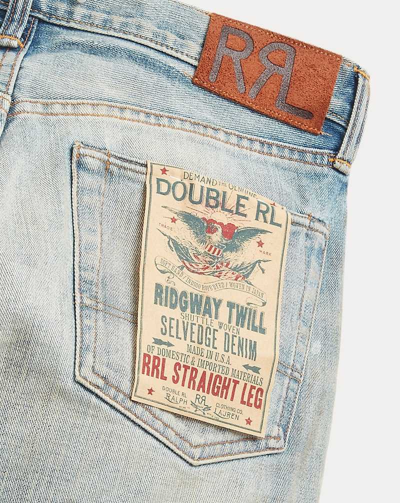 Jeans Ralph Lauren Straight Fit Camden Selvedge Hombre Azules | QXNBLZW-76 - vista 5