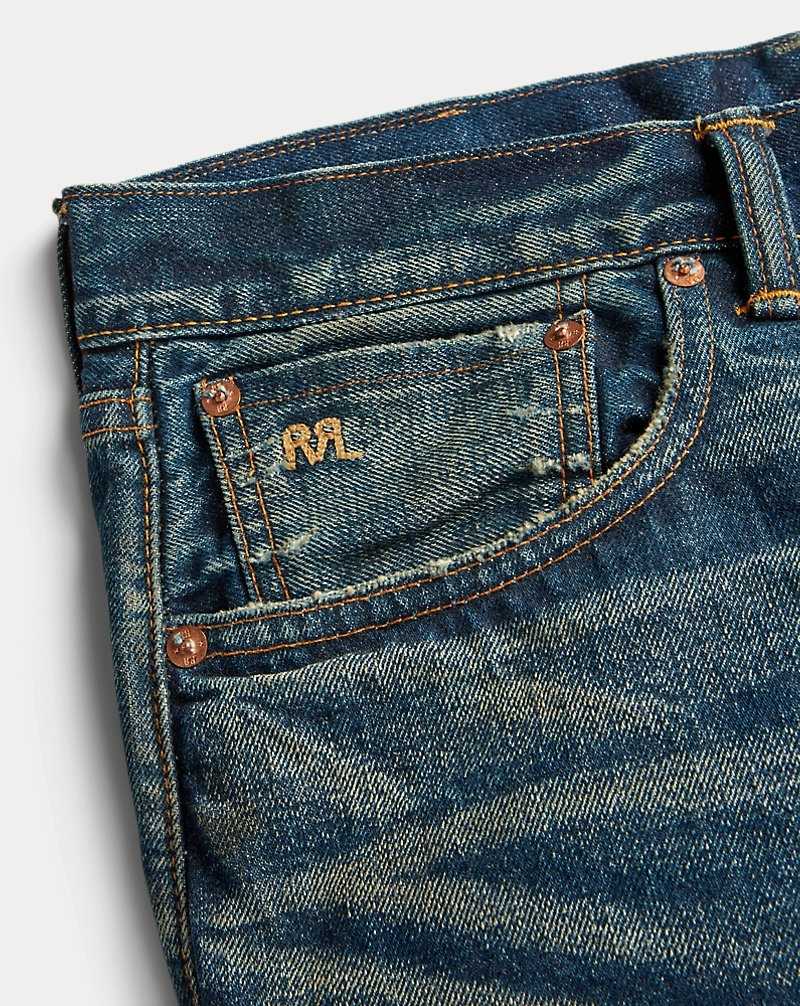 Jeans Ralph Lauren Straight Fit Hawley Selvedge Hombre Azules | XAKJBFT-32 - vista 4