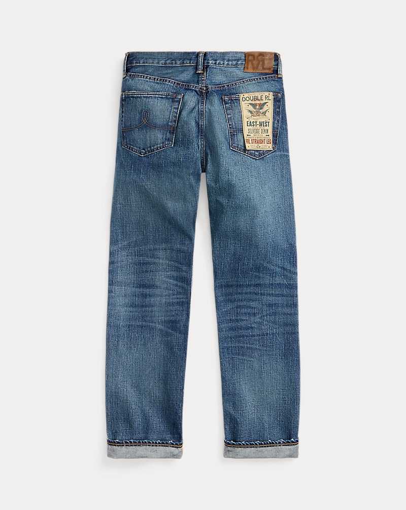 Jeans Ralph Lauren Straight Fit Hillsview Selvedge Hombre Azules | EVOWMLS-45 - vista 2