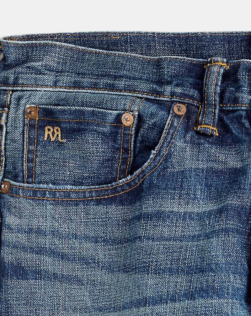 Jeans Ralph Lauren Straight Fit Hillsview Selvedge Hombre Azules | EVOWMLS-45 - vista 5