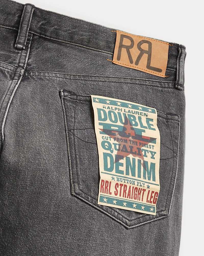 Jeans Ralph Lauren Straight Fit Hombre Negros Azules | YOHURLX-05 - vista 4