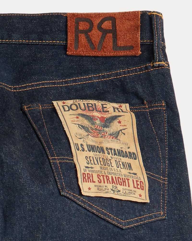 Jeans Ralph Lauren Straight Fit Once-Washed Selvedge Hombre Once Washed | IQXYHFR-68 - vista 4