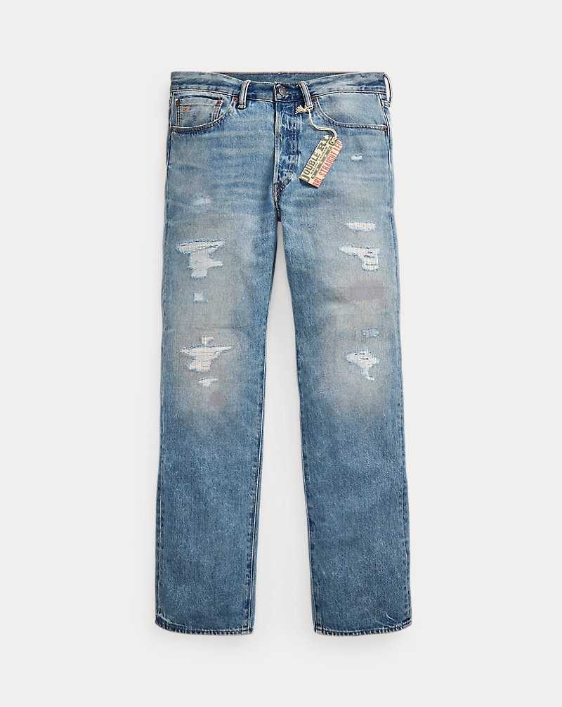 Jeans Ralph Lauren Straight Fit Repaired Clearville Hombre Azules | AUXFNMI-10 - vista 1