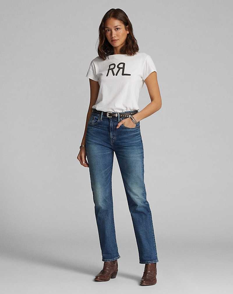 Jeans Ralph Lauren Straight Leg Fit Thompson Mujer Azules | RIATDNL-76 - vista 2