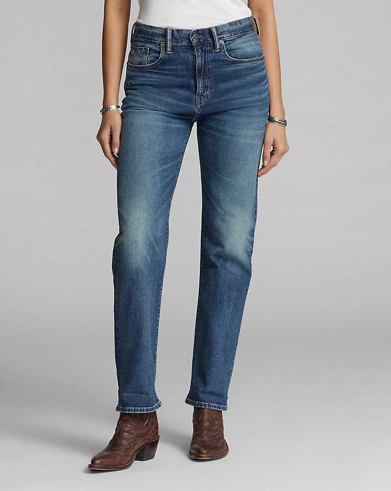 Jeans Ralph Lauren Straight Leg Fit Thompson Mujer Azules | RIATDNL-76 - vista 3