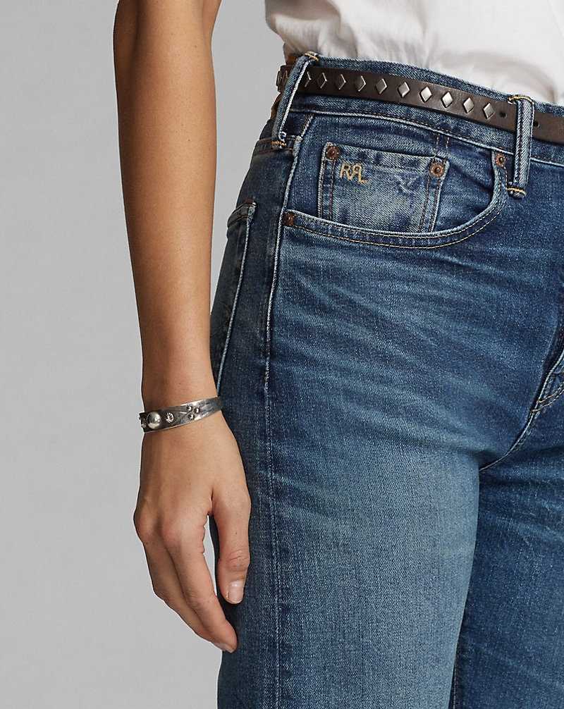 Jeans Ralph Lauren Straight Leg Fit Thompson Mujer Azules | RIATDNL-76 - vista 5
