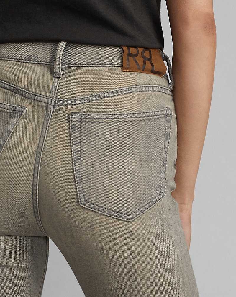 Jeans Ralph Lauren Stretch High Skinny Distressed Grey Mujer Grises Azules | MPVHESI-02 - vista 5