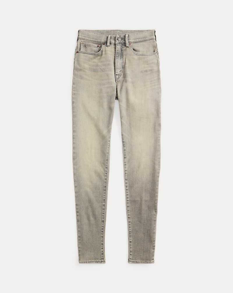 Jeans Ralph Lauren Stretch High Skinny Distressed Grey Mujer Grises Azules | MPVHESI-02 - vista 1