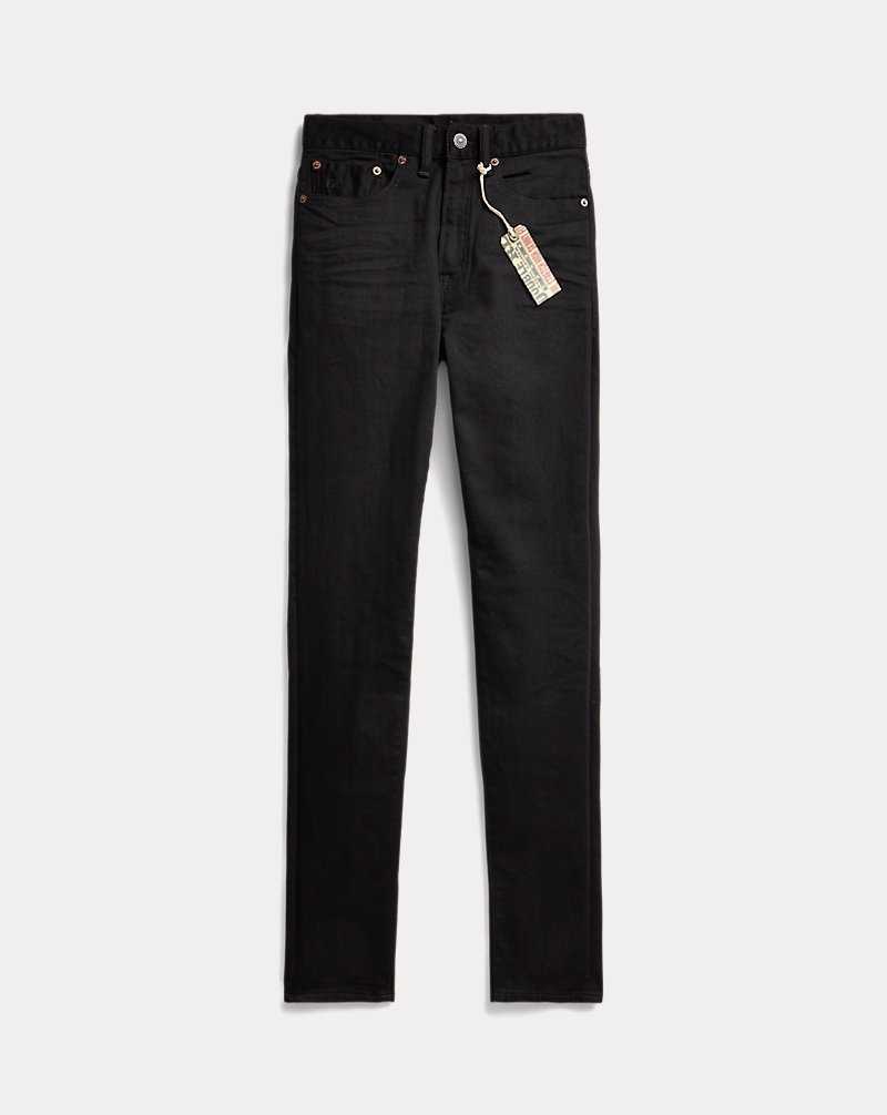 Jeans Ralph Lauren Stretch High Skinny Fit Mujer Negros Azules | AZDKWCP-87 - vista 2