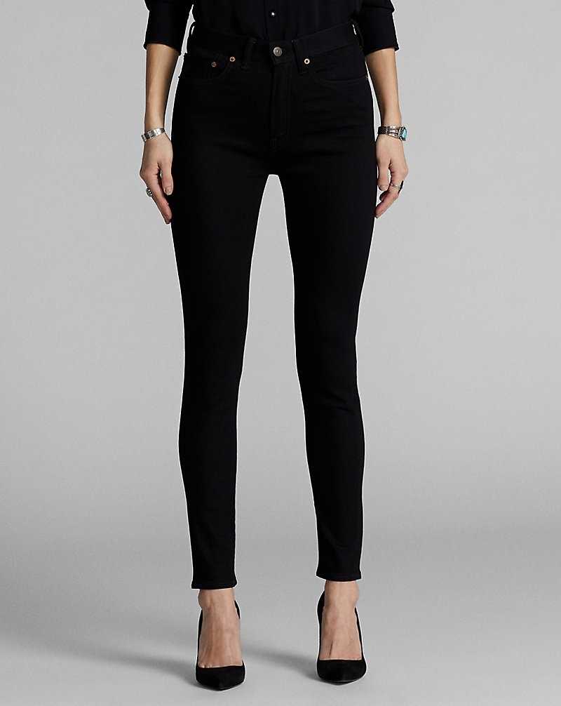 Jeans Ralph Lauren Stretch High Skinny Fit Mujer Negros Azules | AZDKWCP-87 - vista 3