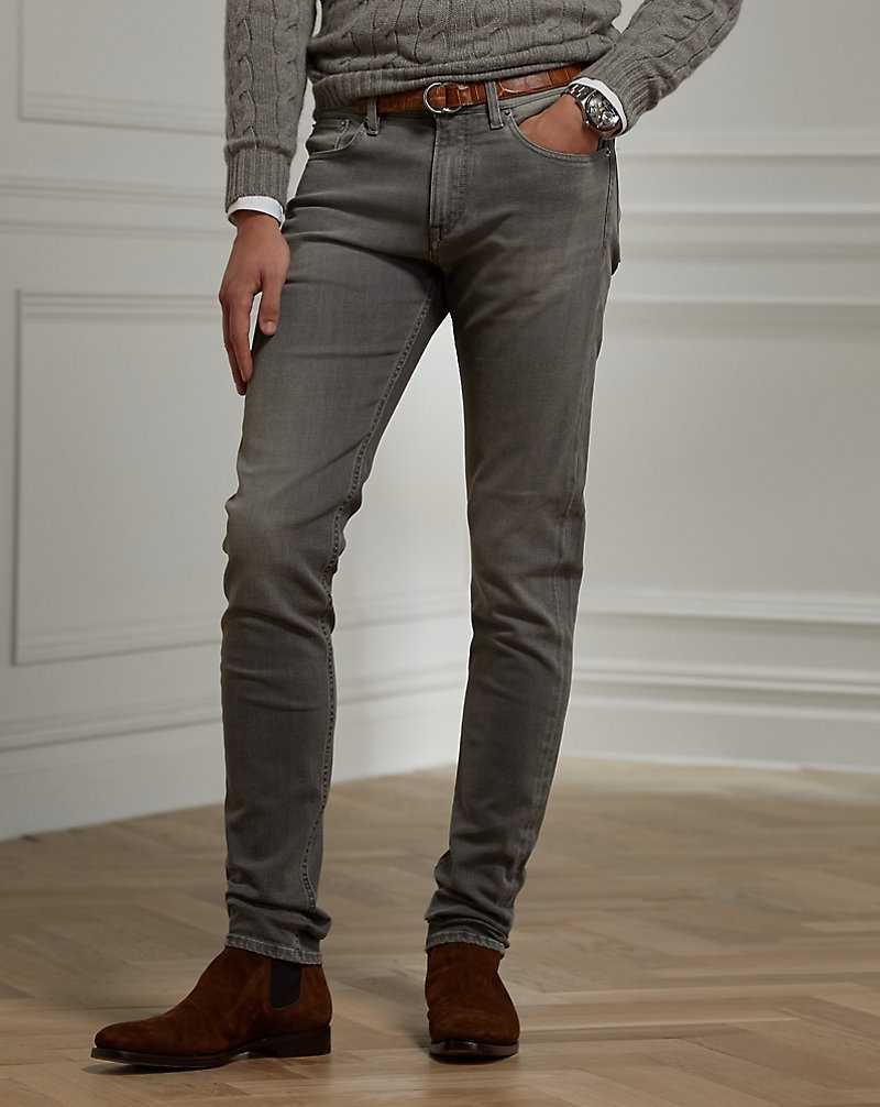 Jeans Ralph Lauren Stretch Skinny Hombre Grises | WUFVXCS-92 - vista 3