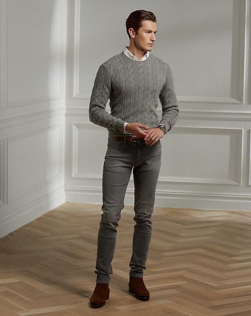 Jeans Ralph Lauren Stretch Skinny Hombre Grises | WUFVXCS-92 - vista 1