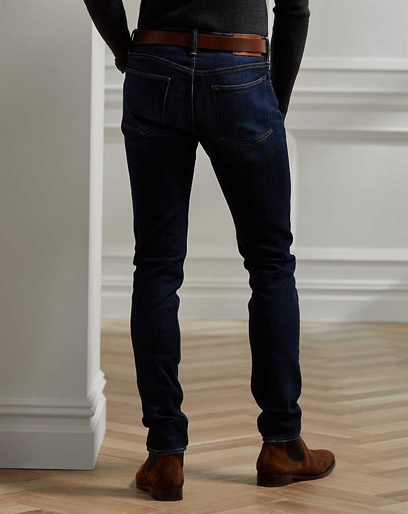 Jeans Ralph Lauren Stretch Skinny Hombre Azules Oscuro | SVWKHEJ-86 - vista 4