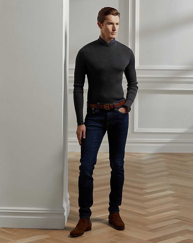 Jeans Ralph Lauren Stretch Skinny Hombre Azules Oscuro | SVWKHEJ-86 - vista 1