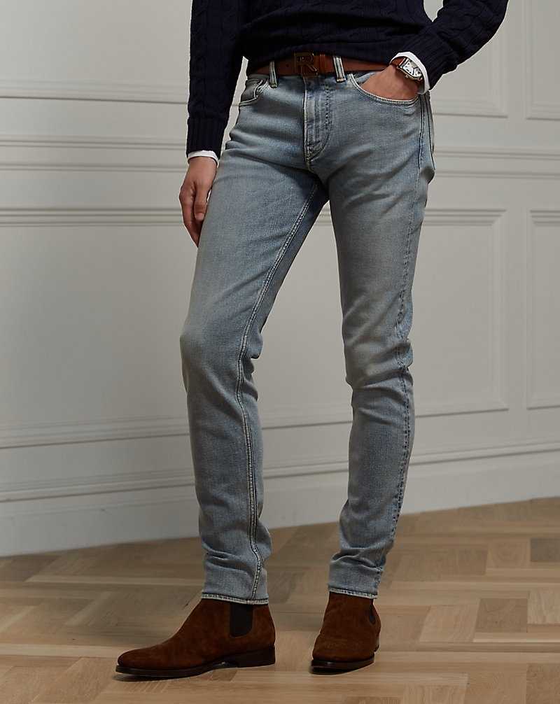 Jeans Ralph Lauren Stretch Skinny Hombre Azules Claro | GNIHRKB-90 - vista 3