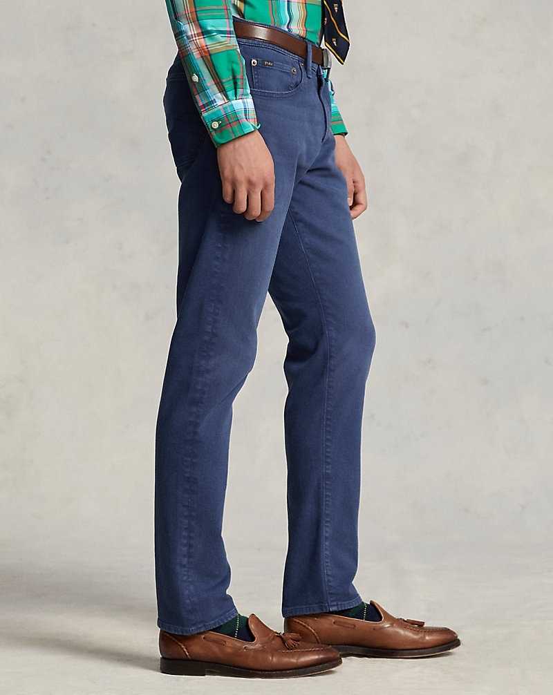 Jeans Ralph Lauren Sullivan Slim Stretch Hombre Azul Marino Claro | TRHENIG-25 - vista 4