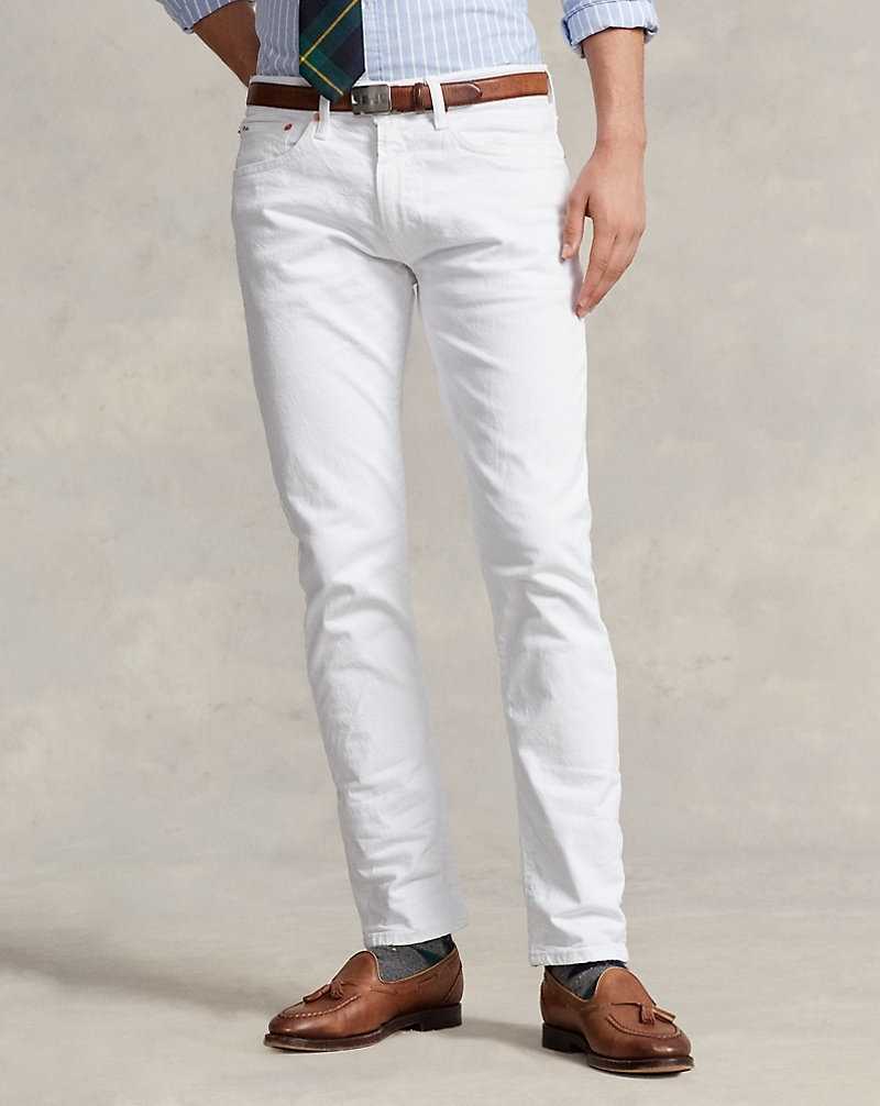 Jeans Ralph Lauren Sullivan Slim Stretch Hombre Blancos | JPWQSYH-94 - vista 3