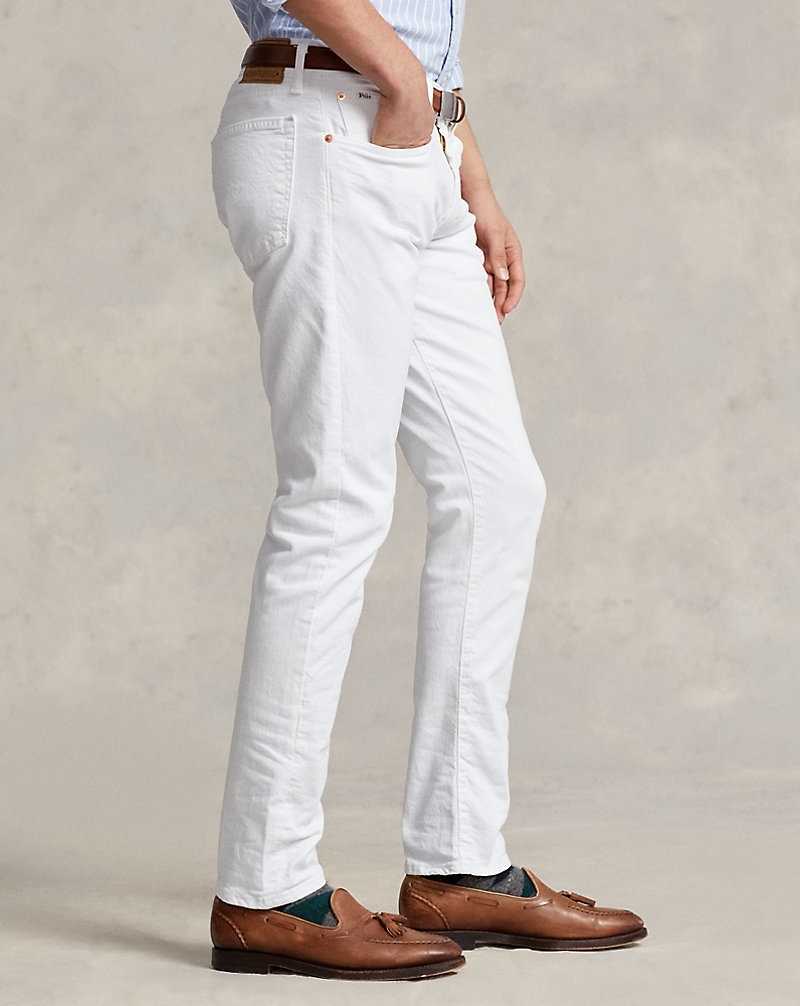 Jeans Ralph Lauren Sullivan Slim Stretch Hombre Blancos | JPWQSYH-94 - vista 4