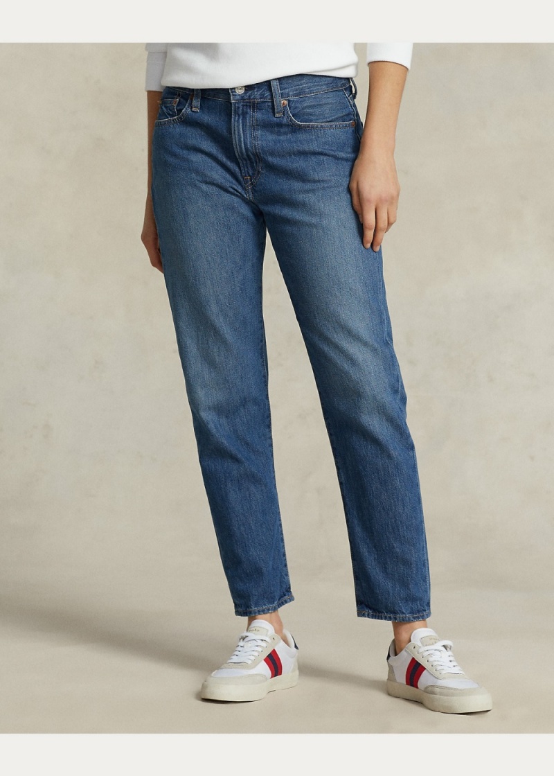 Jeans The Slim Boyfriend Mujer Azules | YGDR36428 - vista 5